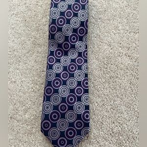 Purple Circle design tie